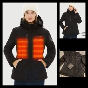 Venustas Women's Heated‎ Jacket  Detachable Hood